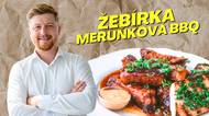Masitá žebírka tažená v domácí meruňkový BBQ omáčce